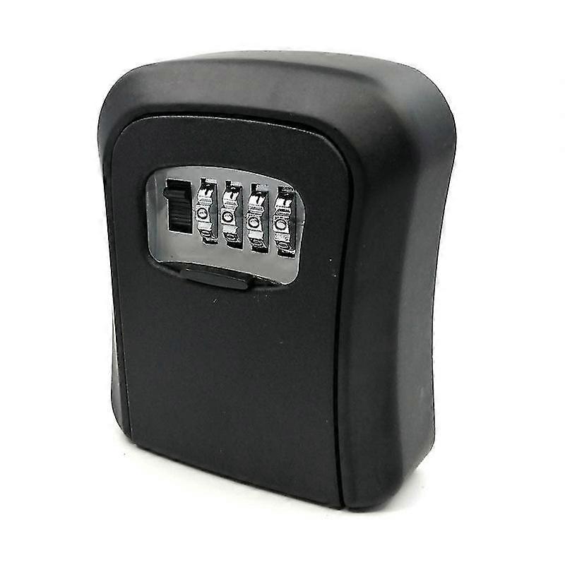 Pas  Key Lock Box Wall Mounted Zinc Alloy Key Box Weatherproof 4 Digit Combination