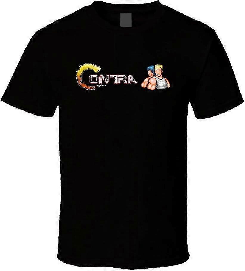 Contra NES Classic Video Game T Shirt Matière tendance rétro