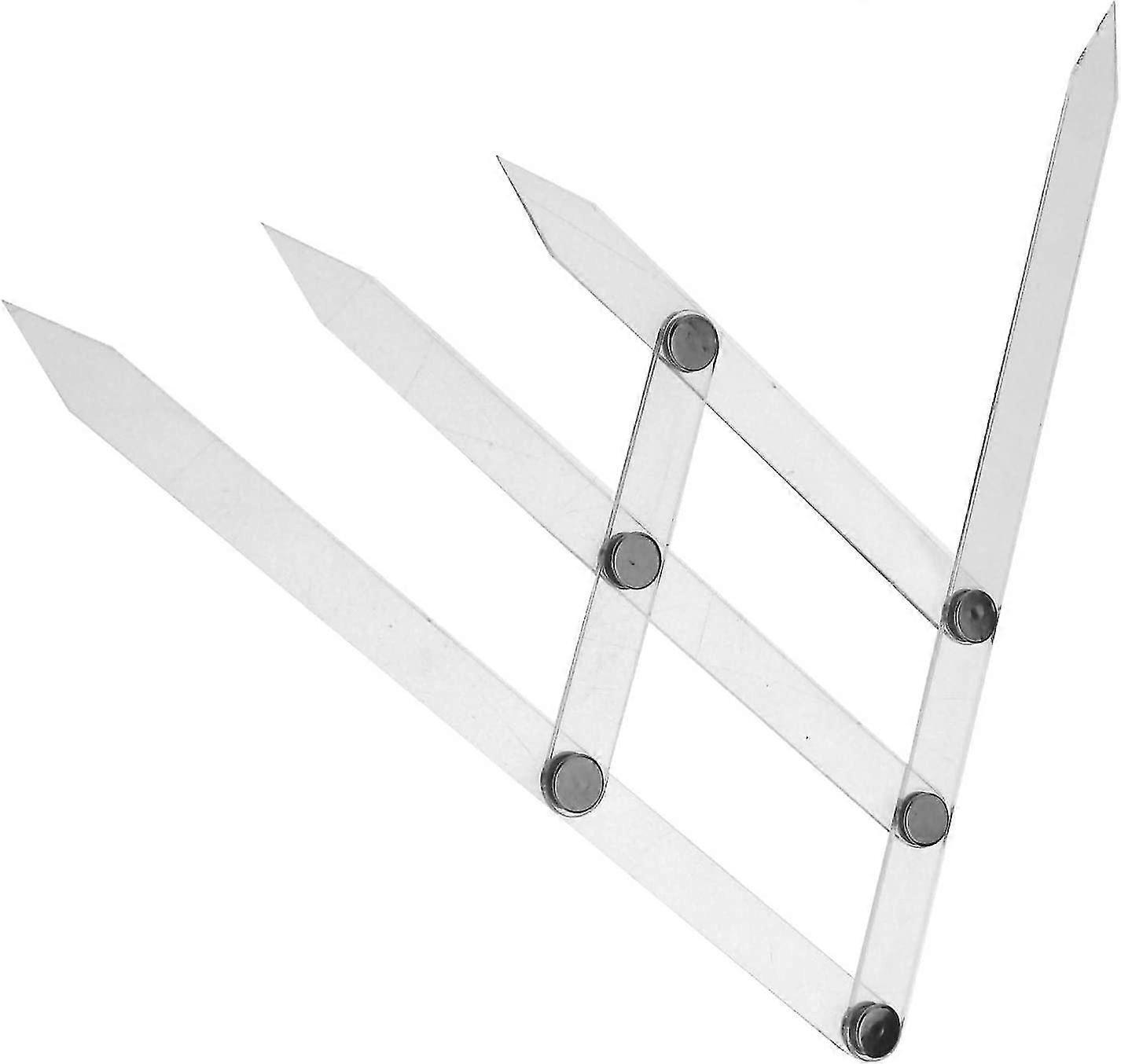 Eyebrow Permanent Makeup Ratio Measure Tool Eyebrow Caliper(1pc, Transparent Color)