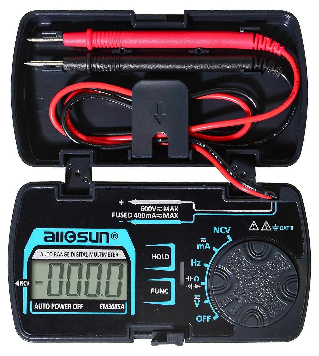 allsun Auto Range Digital Multimeter DC AC Voltmeter Ammeter Ohm TEster Portable Pocket Multimeter Mini Size