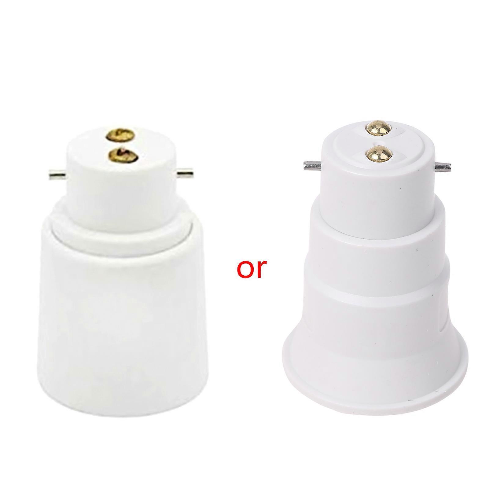 B22 To E27 Lamp Adaptor Connector Light Base Screw Light Bulb Socket Flame Retar
