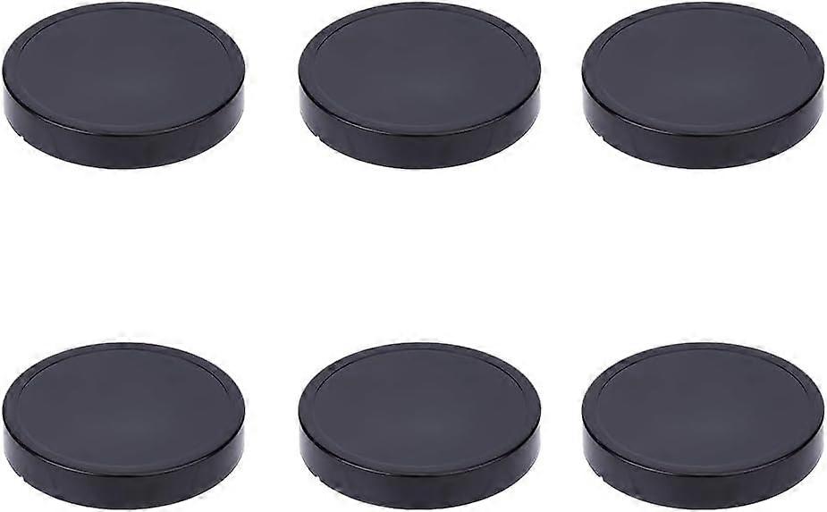 6Pcs Blender Replacement Cap Plastic Blender Milk Juicer Mixer Accessories Black Stay-Fresh Lid Replacement Cups for Juicer Blender Inner Diameter: 81