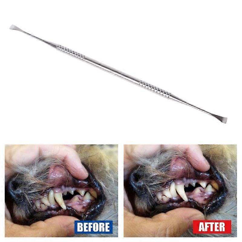 Pet Teeth Cleaning Tools 7 Inch Double for Head Tarter & Plaque Remover Tool