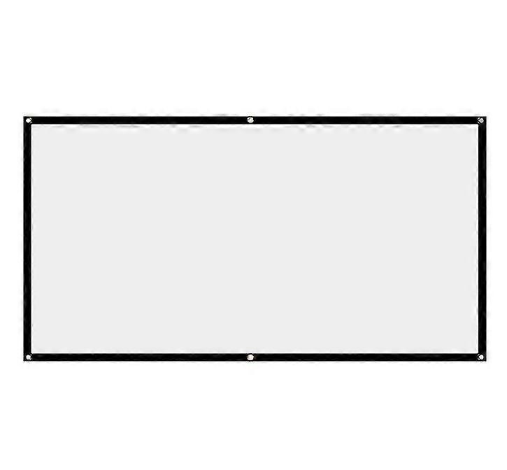 150 אינץ ' HD מסך הקרנה נגד קמט עם חור תלוי חיצוני שימוש פנימי