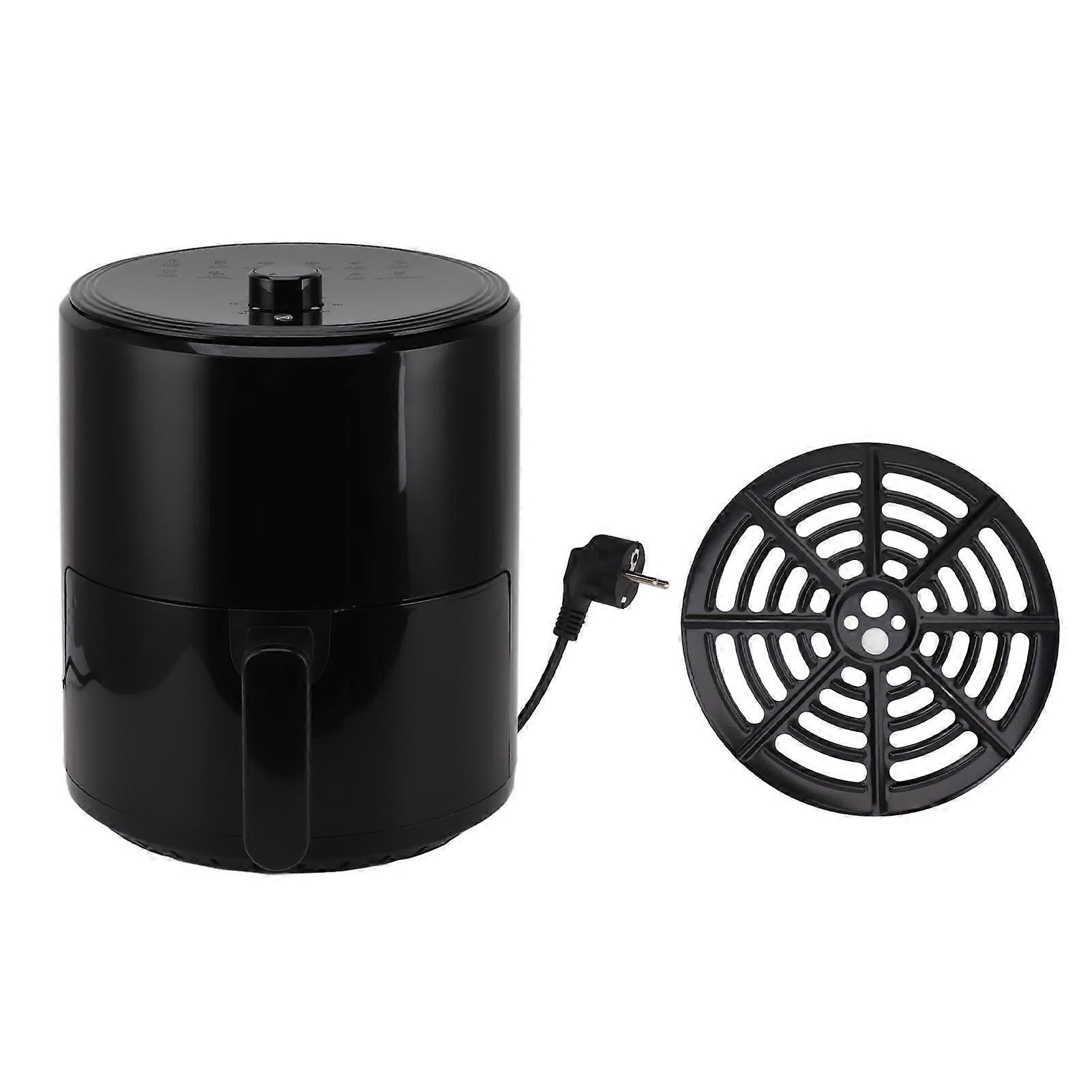 Black Smart Fryer 6L Big Capacity Powerful 1400W 360 Degree Circulation Heating Fryer Precise Temperature Control