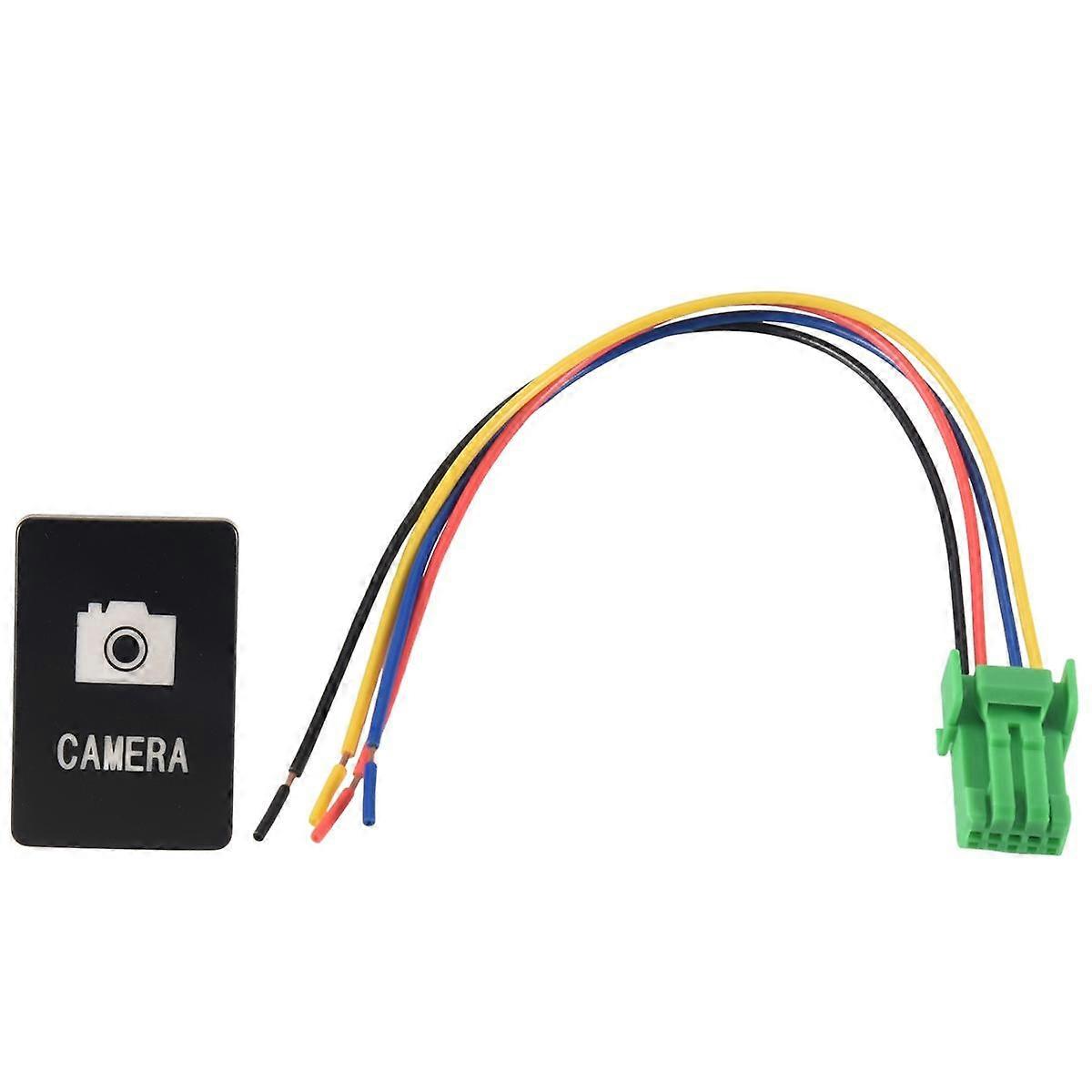 33x22mm 12V Niebieski podświetlany włącznik/wyłącznik LED do Yarisa Czarny