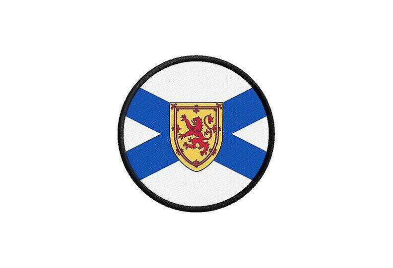 Patch ecusson flag canada new scotland prints thermosticker round round round cockade
