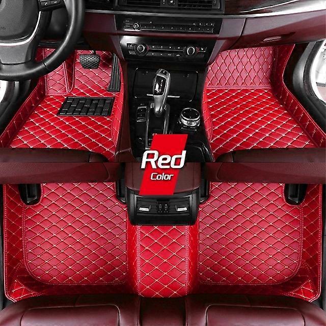 Custom Leather Car Floor Mats For Toyota Corolla E120 2001 2002 2003 2004 2005 2006 2007 Automobile Carpet Rugs Foot Pads
