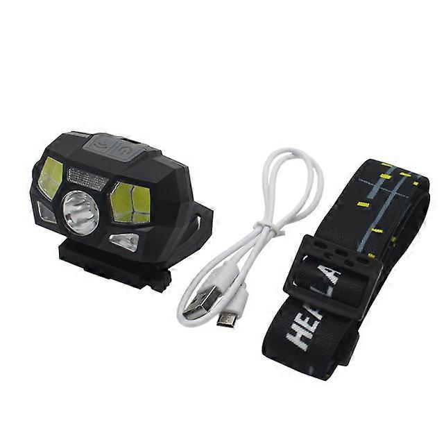 VULPO New Tactical FAST MICH Helmet Light Signal Light Sensor Headlamp USB Charging Waterproof Light Hunting Fishing Headlight SGN