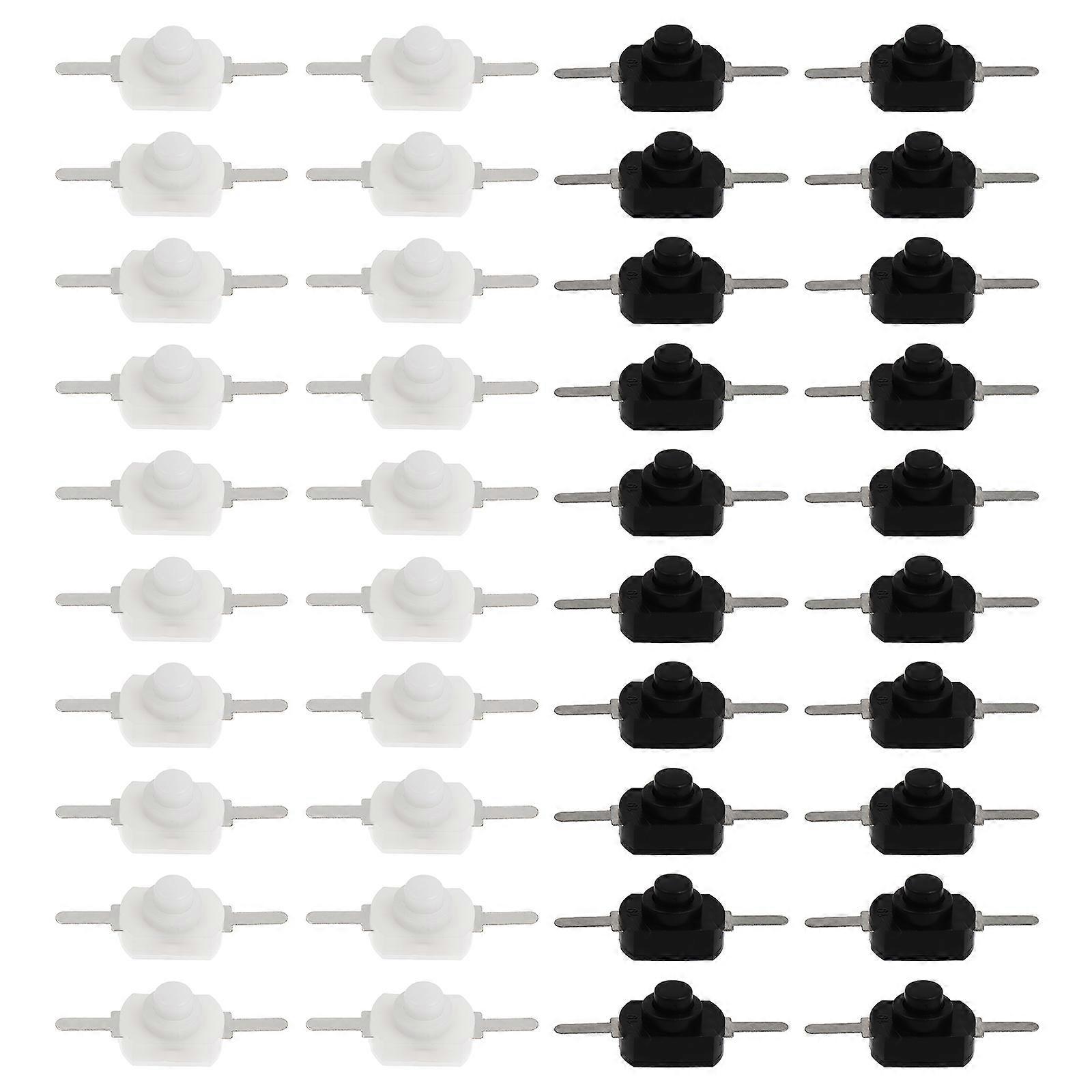 50 Pcs Electric Switch Self Lock Button Switch Flashlight Button Switch Flashlight Button Flashlight On- Replacement