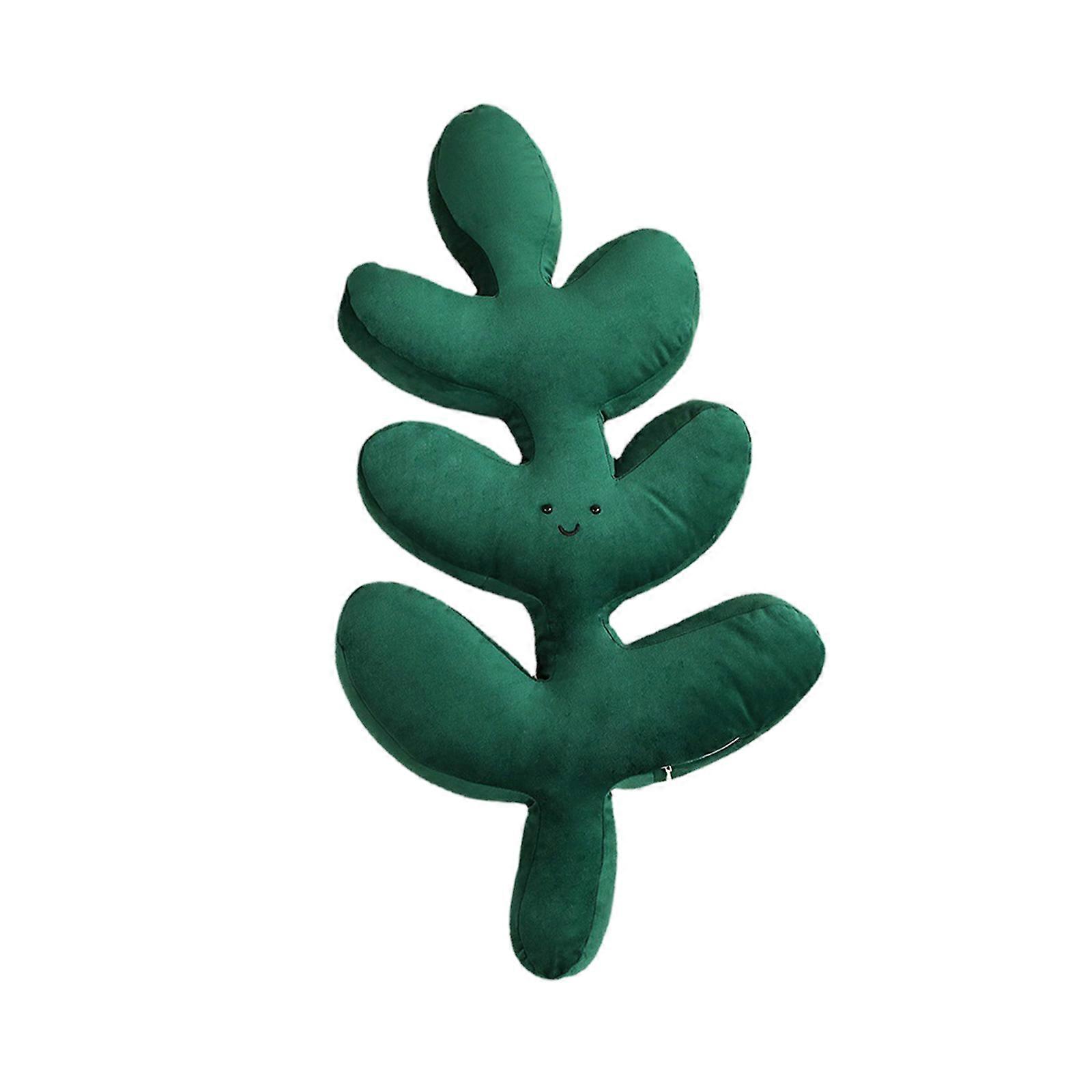Turtle Back Bamboo Sofa Pillow Cushion Leaf Shaped Throw Pillow