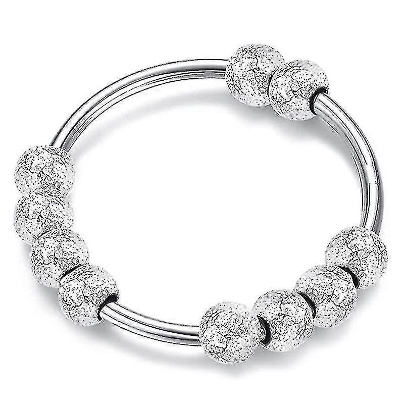 Angst Spinner Ringer Angst Fidt Ringer Adjable Roterbare perler Ringer