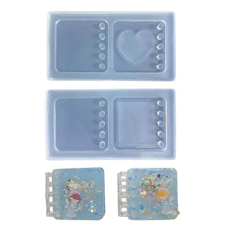 Silicone Diary Book Housing Mould Epoxy Resin Casting Molds for Notepad Cover