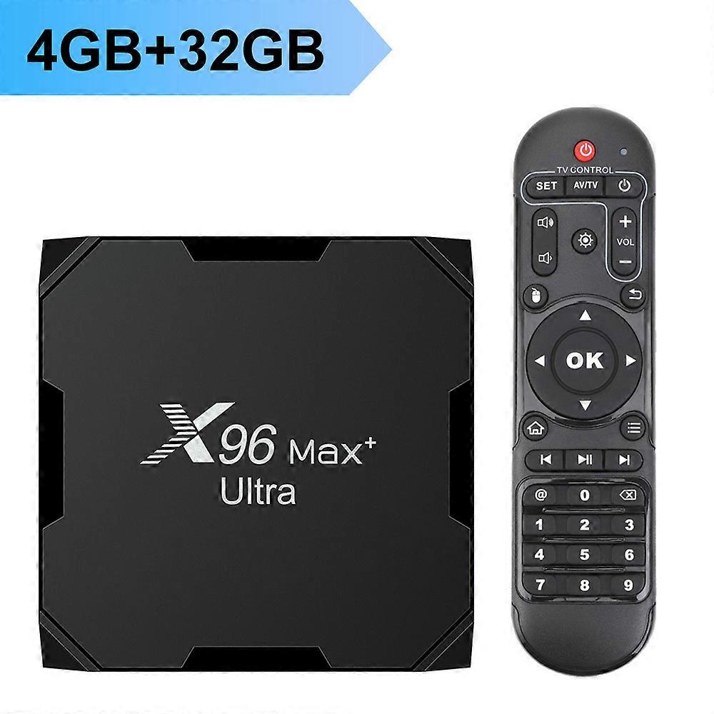X96 Max Plus Ultra Amlogic S905X4 TV Box Android 11 AV1 8K Dual Wifi BT Android 11.0 Media Player 4GB 32GB 64GB Set Top Box