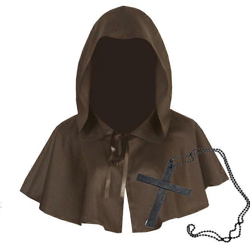 Cloak with Hood for Men Cape Poncho