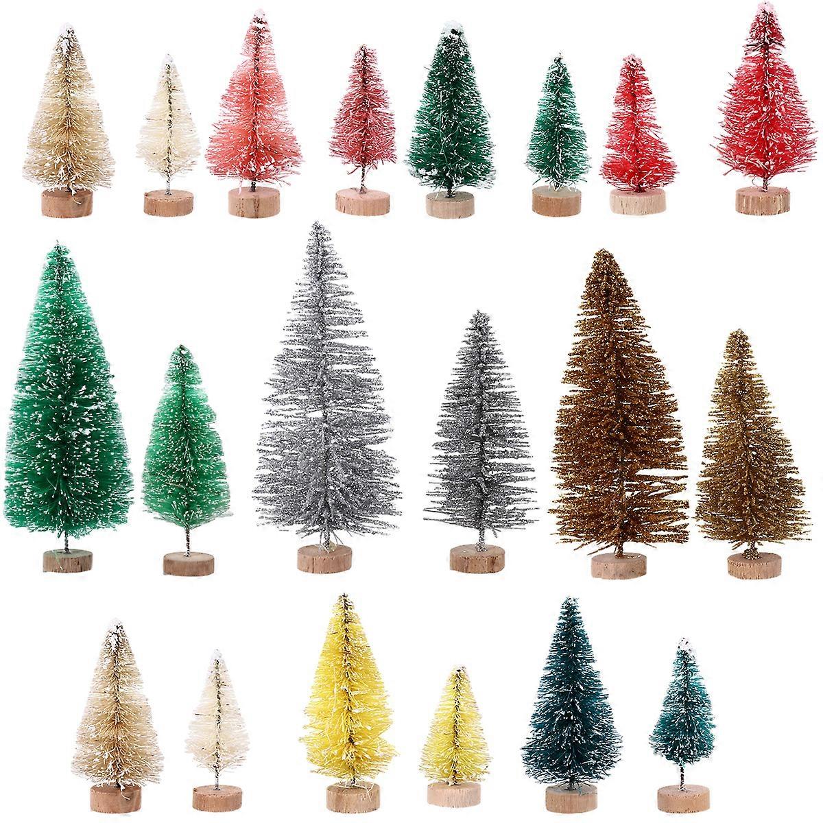 40 Pcs Desktop Xmas Tree Holiday Tabletop Tree Ashland Pine Tree Small Xmas Tree Toy