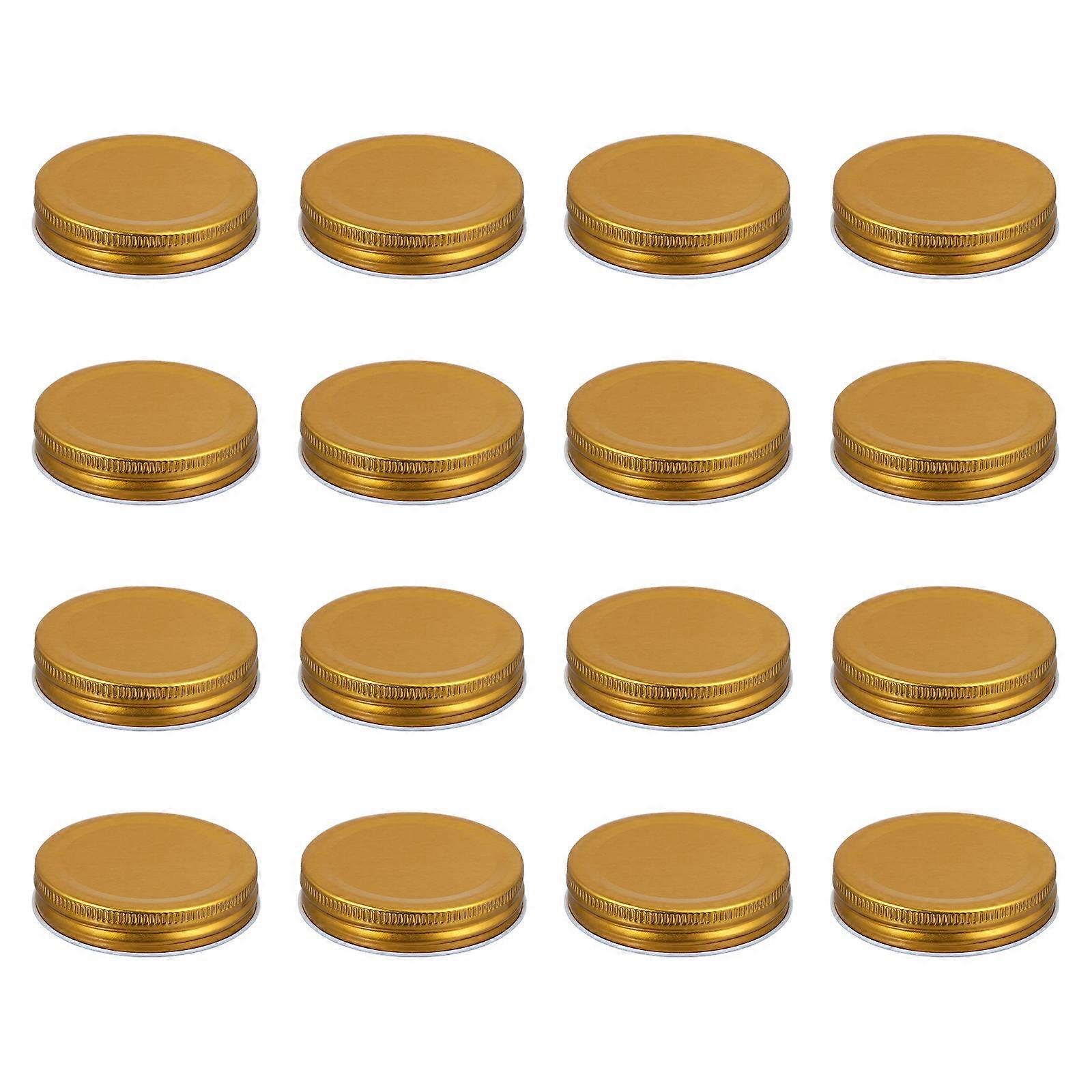 16Pcs 70mm Practical Air Tight One-piece Type Tinplate Secure Mason Jar Lids