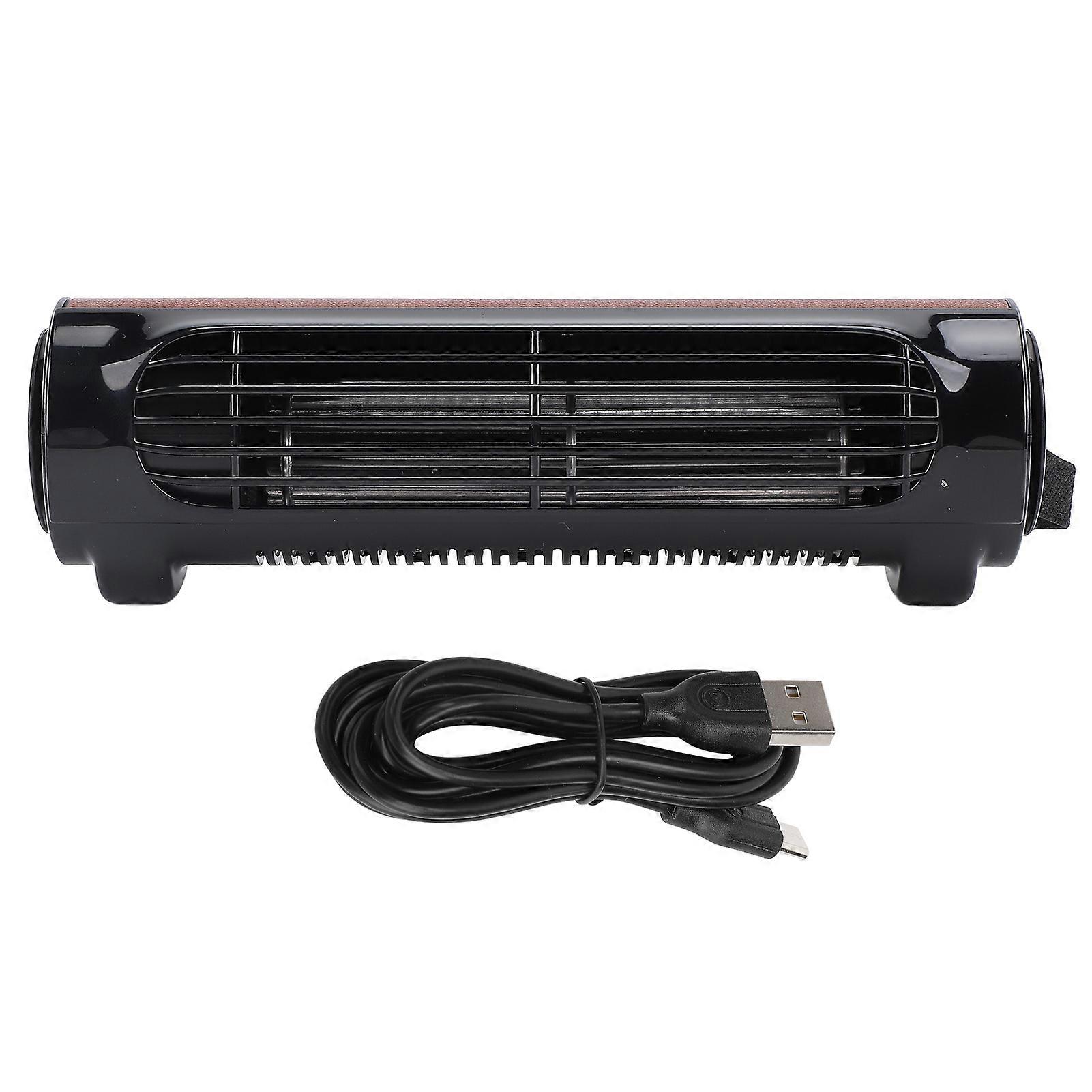 Car Mounted Seat Cooling Fan ABS 3 Speeds USB Powered Quiet Portable Car Fan Headrest Cooling Fan for RV Truck Brown