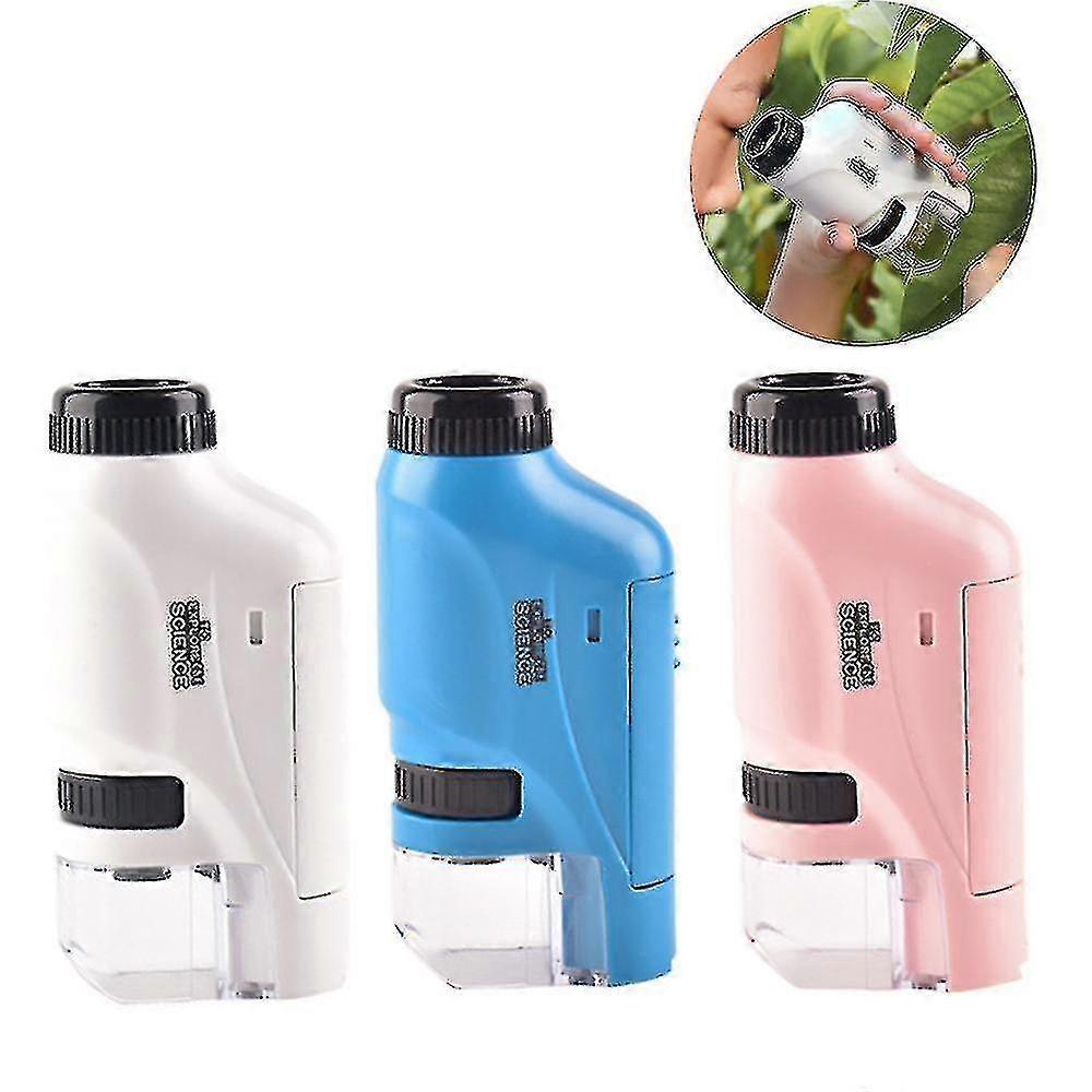 Handheld Microscope 60-120x Pocket Microscope Led Light Portable Mini Microscope