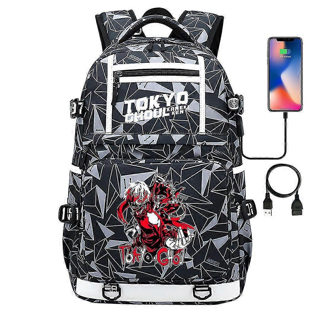 حقيبة ظهر طوكيو غول ري - أنيمي كانيكي كين تأثيري ، حقيبة مدرسية من النايلون ، حقائب سفر