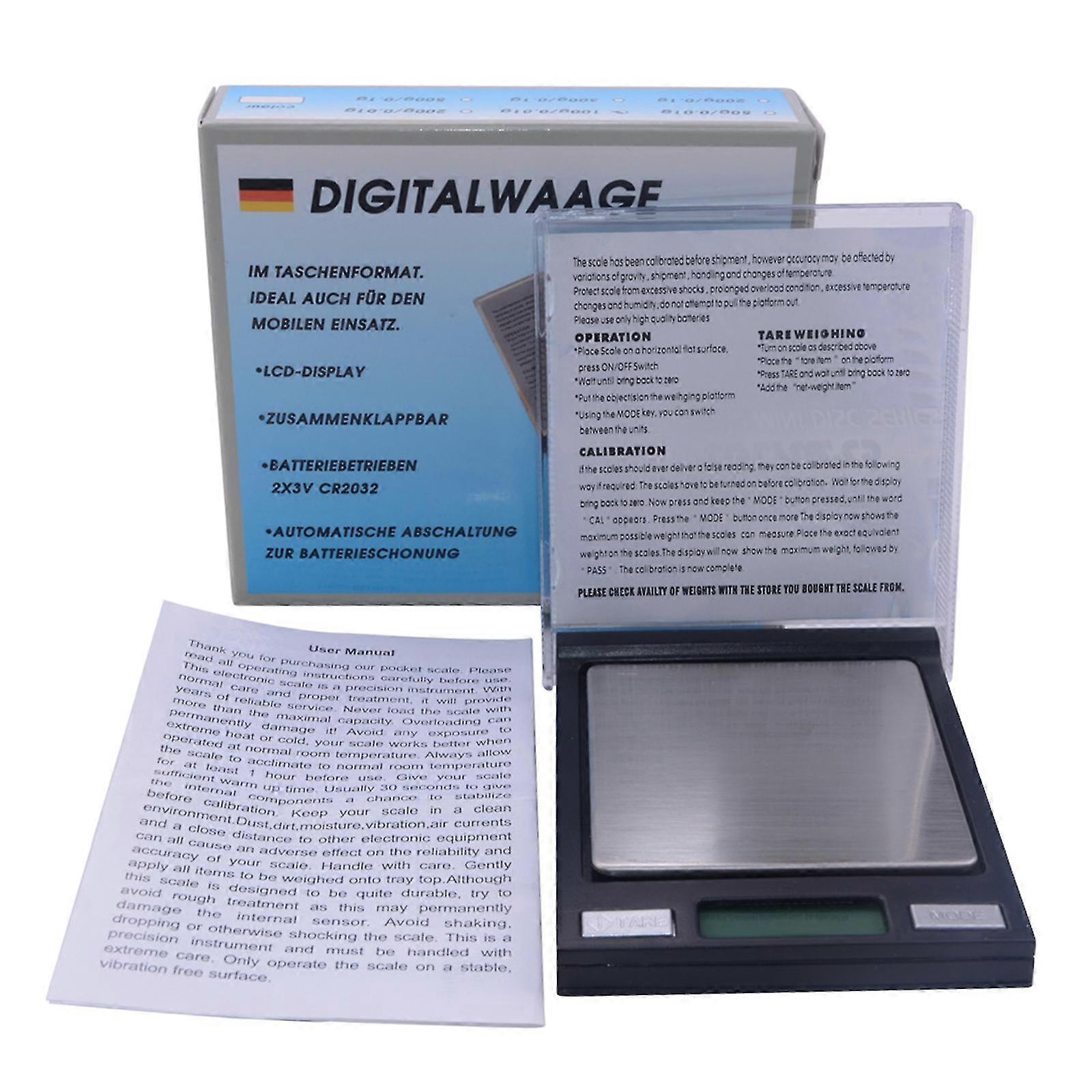 Digital Pocket Scale Portable Digital Kitchen Scale Weighing Scale 100g/0.01g