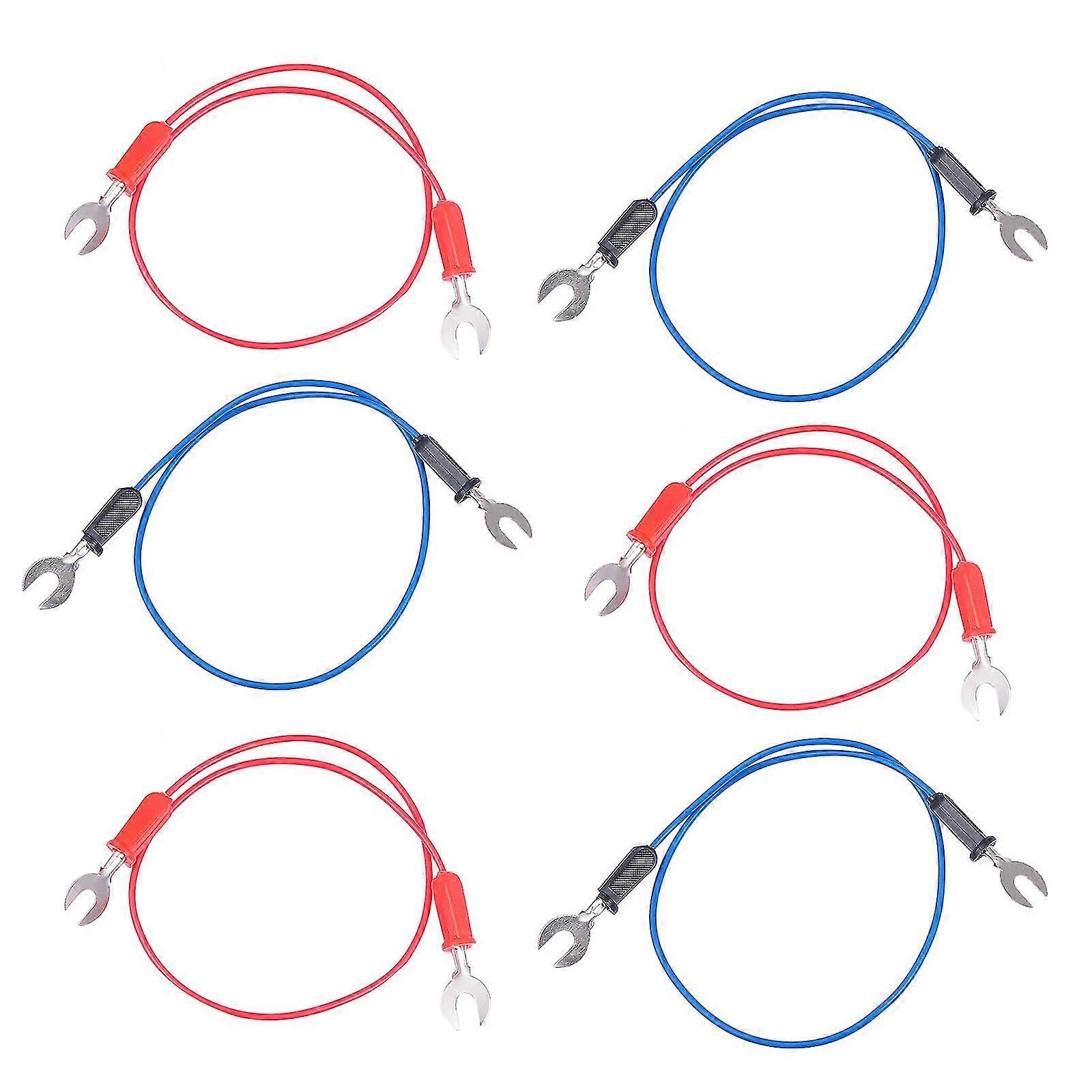 6pcs Physical U-shaped Fork Wire U-shaped Plug Wire U-wire Fork Random Color