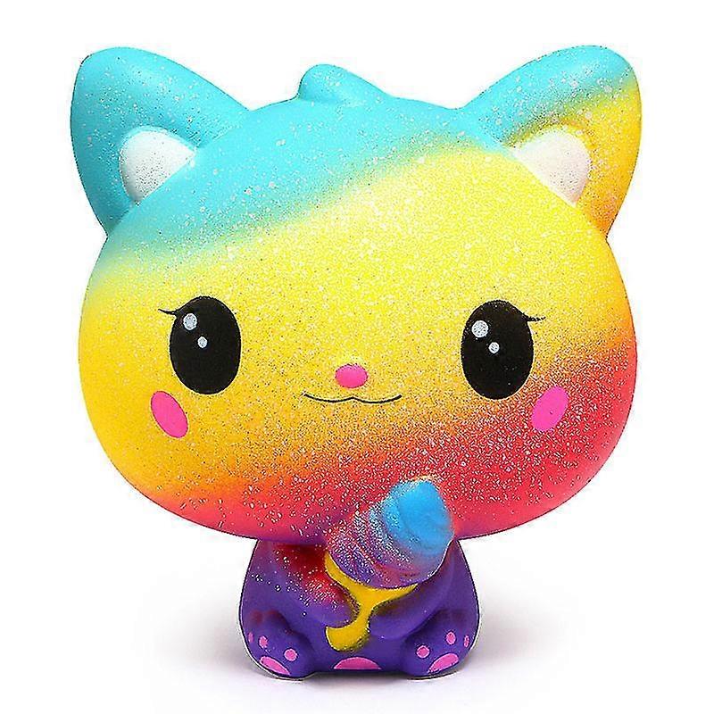Crème glacée Chat Kitty Squishy Mignon Jumbo Soft Squeeze Pain Parfumé Gâteau Jouet Cadeau Enfant Amusant