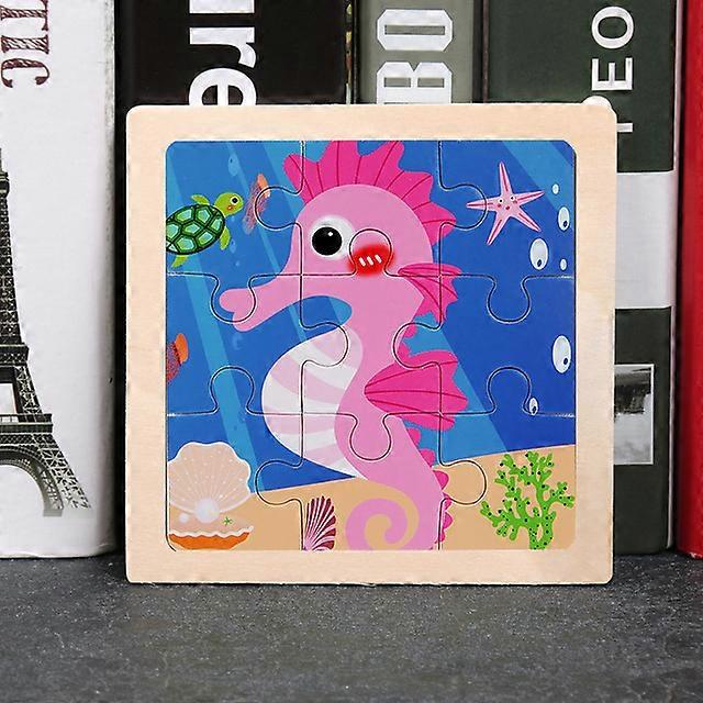 Jucării pentru copii puzzle 3D din lemn puzzle copii copii copii desene animate animale puzzle trafic puzzle jucării educaționale