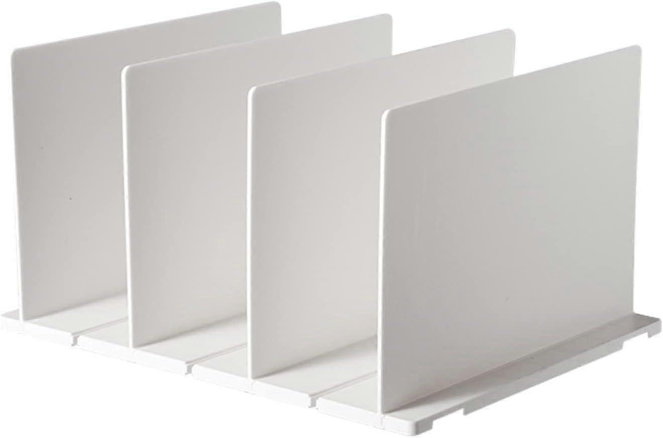 Shelf Dividers, 4 Dividers Sturdy & Adjustable Closet, Dividers Bag Organizer, Multi-purpose Purse Storage Shelf Separators for Clothes, Wallets, Hand