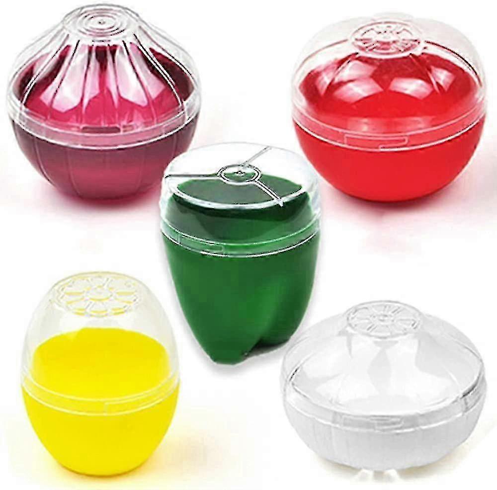 5 Pack Reusable Silicone Fruit And Vegetable Storage Containers For Refrigerator
