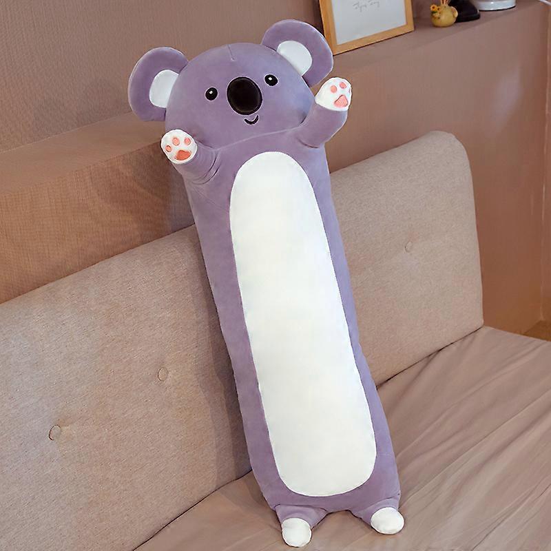 50-130cm Γιγαντιαίο Panda βελούδινο παιχνίδι κυλινδρικό ζωικό μαξιλάρι στήριξης κοάλα γεμιστό βελούδινο φίλο ύπνου