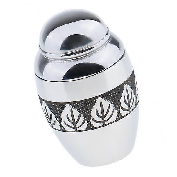 2xUrne funéraire en acier inoxydable Pot Leaf