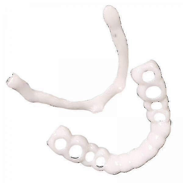 2xsoft Silicone Denture Teeth Veneers Temporary Fake Teeth  Upper  Top