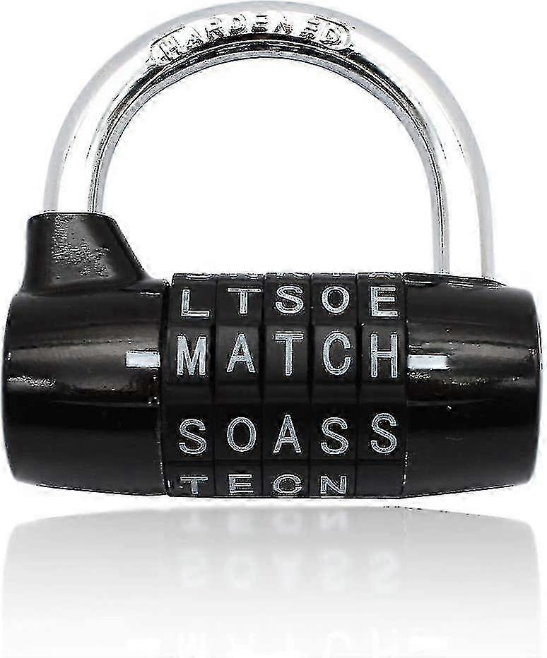 Combination Padlock,code Padlock Waterproof And Rustproof Lock(5 Letter Padlock) - jjS