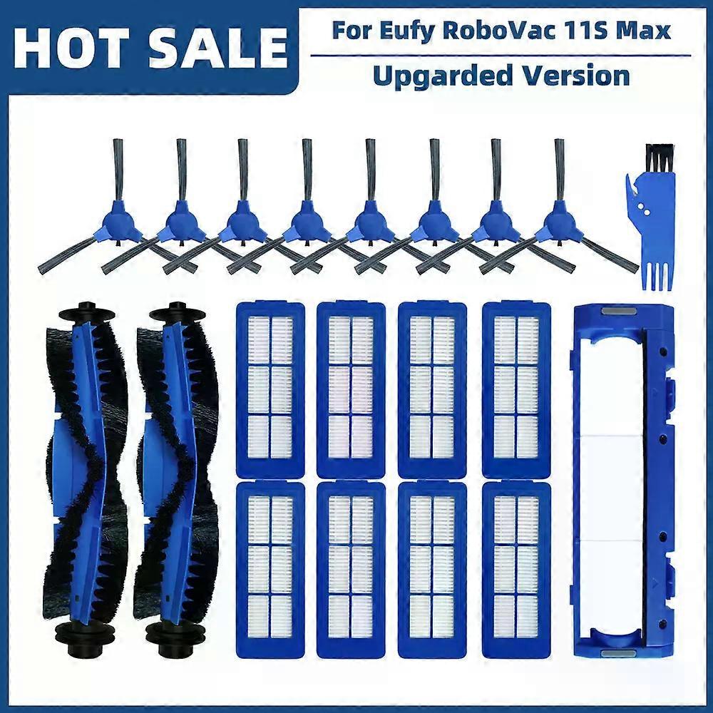 Compatible For Eufy RoboVac 11S Max, 15C Max, 25C Max, 30C Max, G10, G20, G30 Edge Hybrid, G32 Pro Parts Main Side Brush Filter