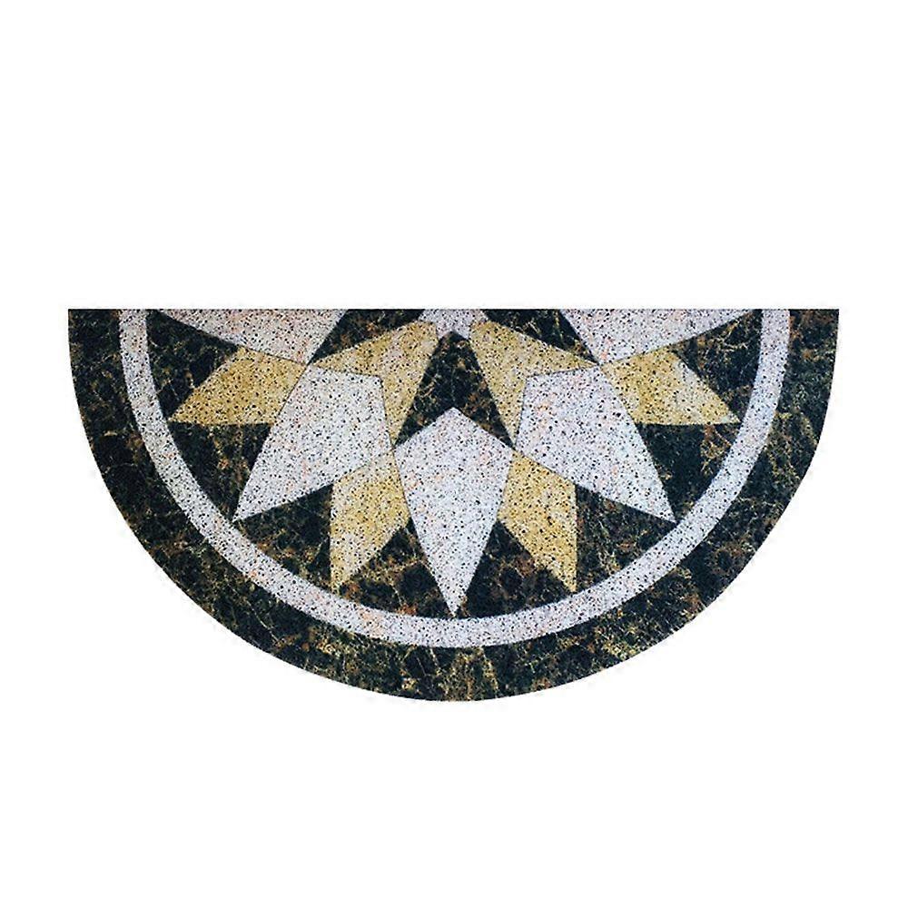 1 pcs Marble Print Half Round Door Mat Indoor Entrance,Non Slip Absorbent Doormats,Semi Circle Floor Mats