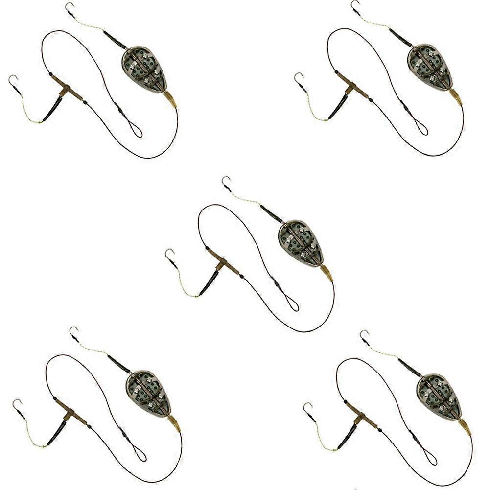 European Carp Fishing Feeder Fishing Rig Bait Cage Nesting Device Weighted Lead 30G