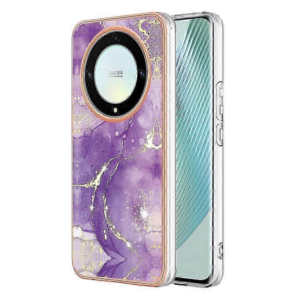 Compatible with Honor X9A Soft Case Marble Pattern Enhanced Camera & Screen Protection Cover