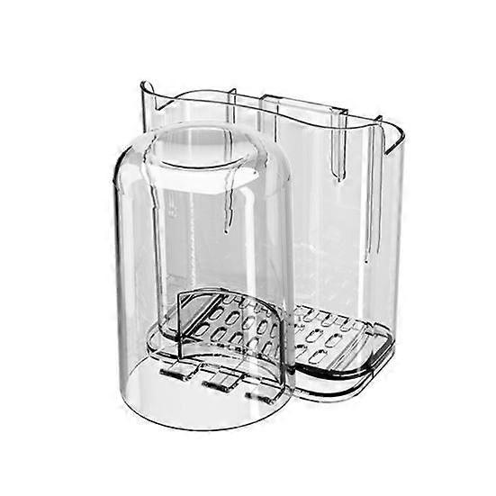 Bathroom Toothbrush Holder Storage Rack Transparent Design Simple Installation Wall Mounted Clear Toothpaste Rack