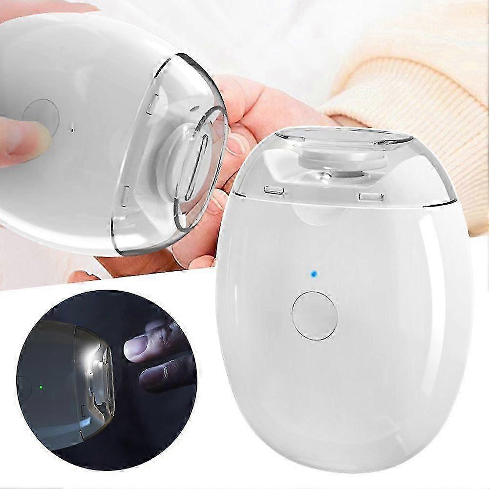 Electric Automatic Nail Grinder Rechargeable Electric Nail Clipper With LED Light for Babies Elderly