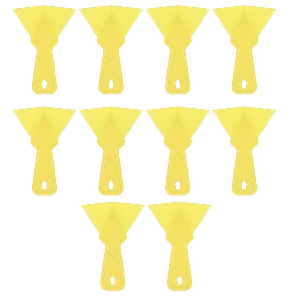 10 יחידות להבי מגרד פלסטיק כלי צביעה מסיר טיח ביתי ניקוי פינתי גבס סחיטה