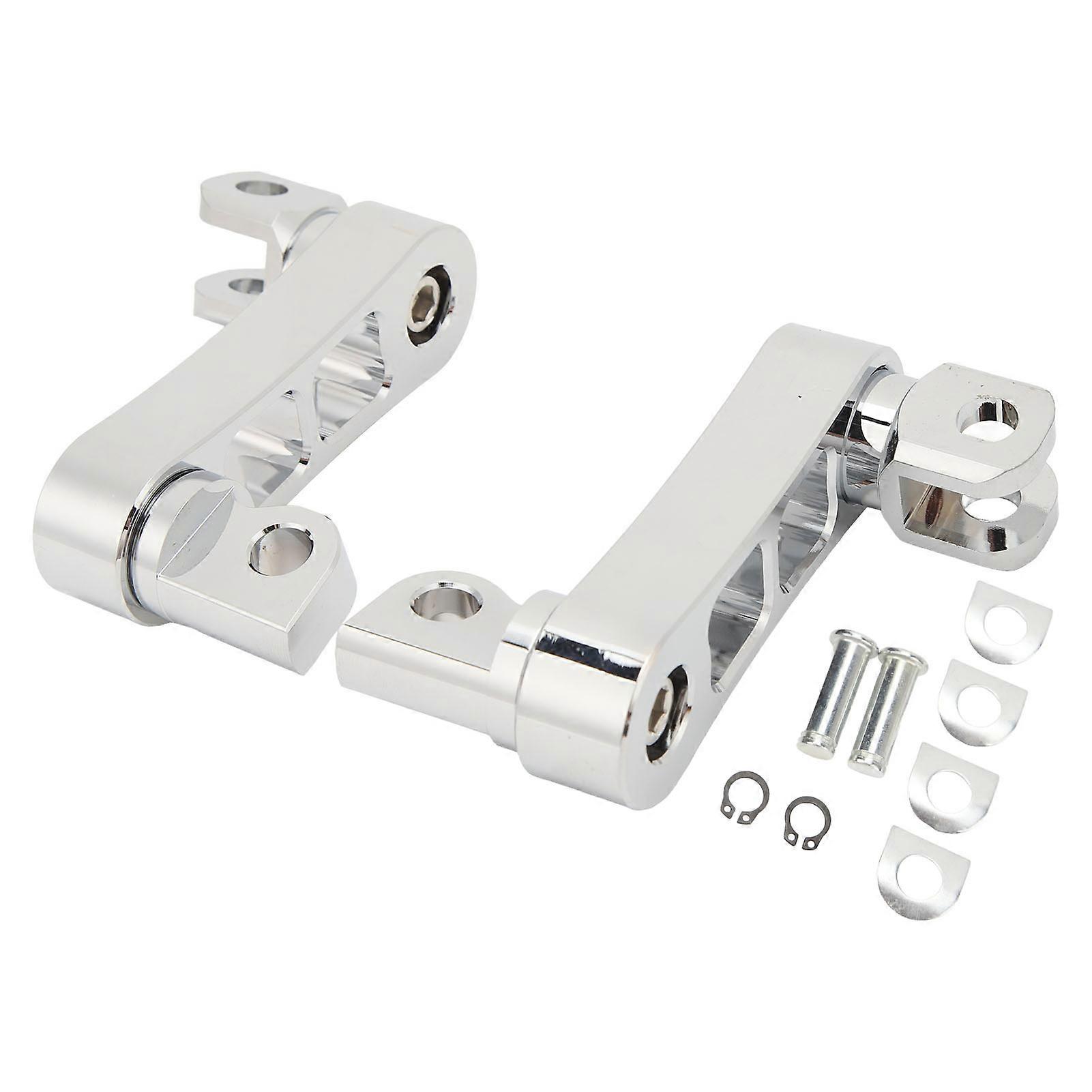 Motorcycle Foot Peg Highway Bracket 360° Adjustable Rugged Foot Peg Extension Bracket for Touring