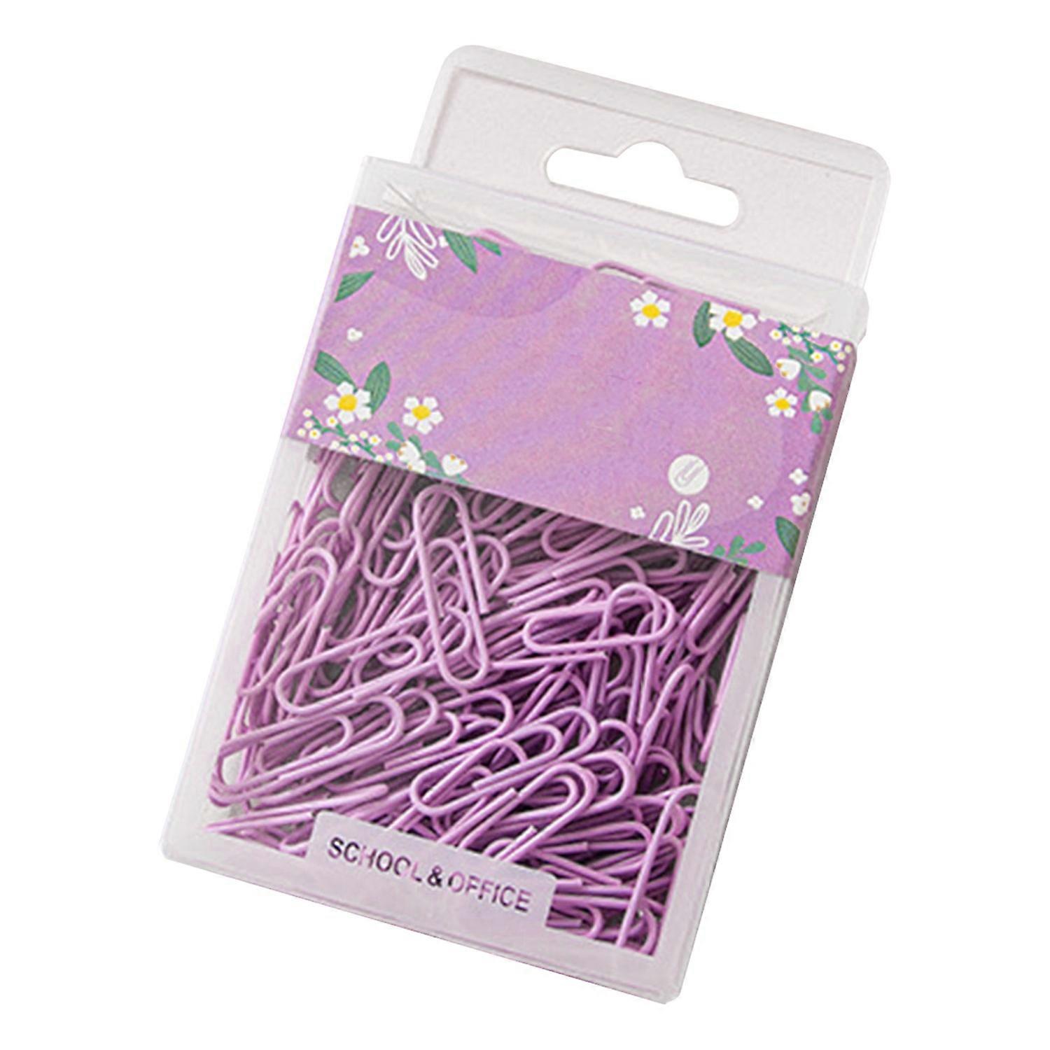 70pcs Paper Clips Vibrant Color Cute Small Paper Clips Durable Rustproof Iron Paper Clips for School