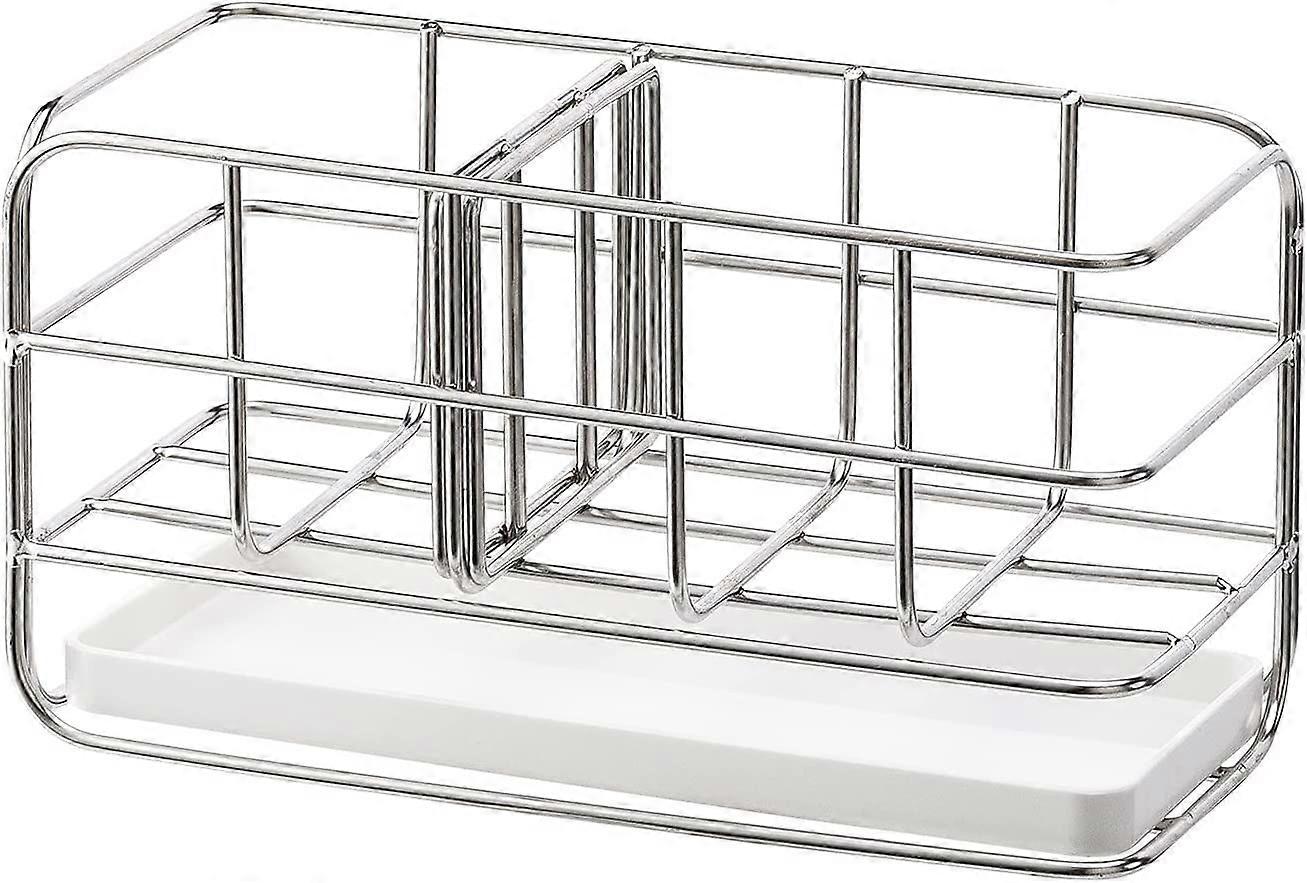 מחזיק ספוג מטבח, דבק דבק פלדת אל-חלד מארגן, סל טפטוף נוזלי עמיד למדיח כלים עמיד לערודה, סל טפטוף נוזלי