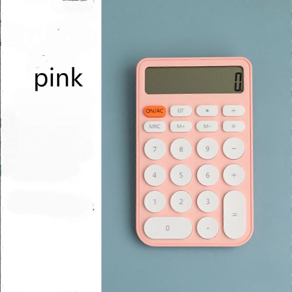 Calculator, 12-bitBattery Standard Function Electronic Calculator with Large LCD Display Office Calculator Black(TWO Battery)