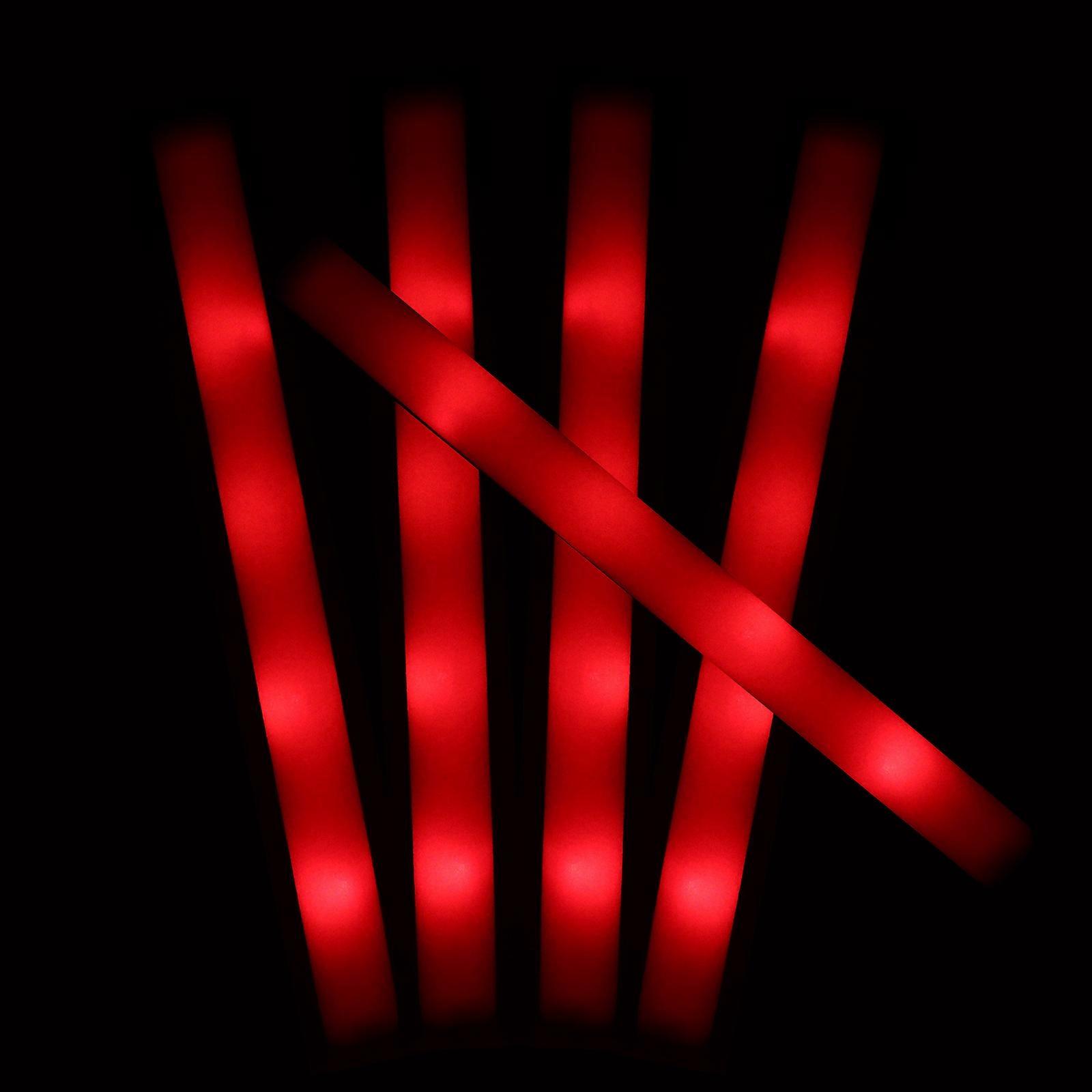 thumbnail image 2 of 50 PCS LED Light Up Foam Sticks – Glow Baton Wands For Raves, Parties, & Rallys (Multi-Color) 2 of 5