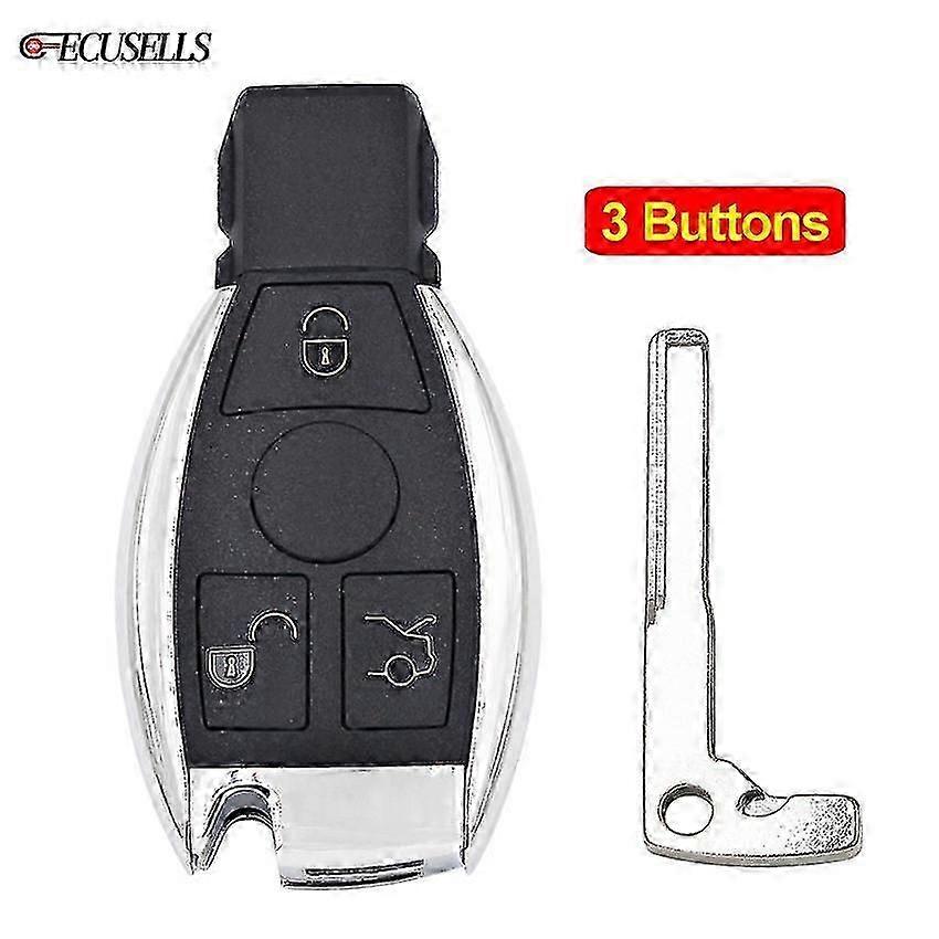 3 Button Remote Smart Car Key Shell Case Housing For Mercedes For Benz A B C E S Class W203 W204 W20