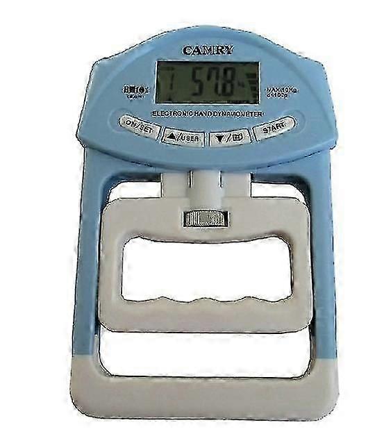 Messbereich 198lb/90kg. Elektronisch Digital Lcd Handgriff Dynamometer Messgerät Messgerät Fitnessgeräte Zubehör (1 Stück) Blau WELL