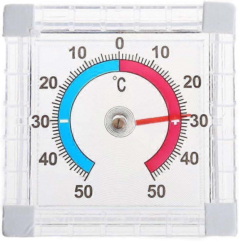 Bimetallic window - Exterior - Adhesive thermometer - Analog display +/- 50C.