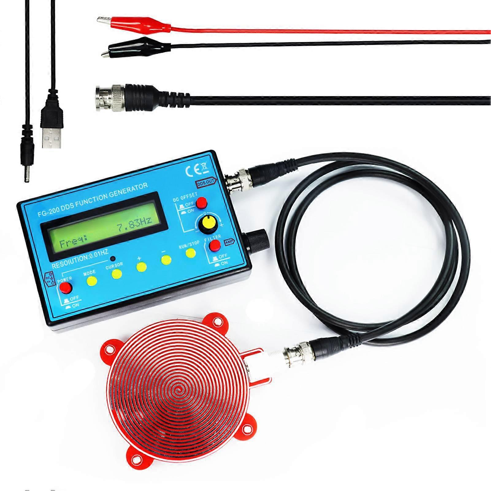 Générateur de signaux de fonction 0,01 Hz à 500 kHz, générateur de signaux sinusoïdaux, carrés et en dents de scie, module de fréquence